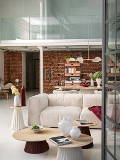 Midj Pliss&#233; D70 H30 Coffee Table