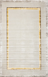  Silk Border silver beige 2x3  