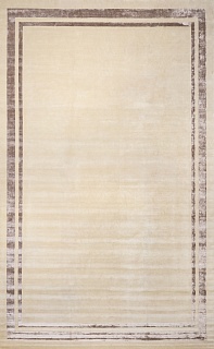  Silk Border beige brown 2x3  