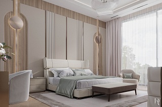  Silk Border White Beige 3x4